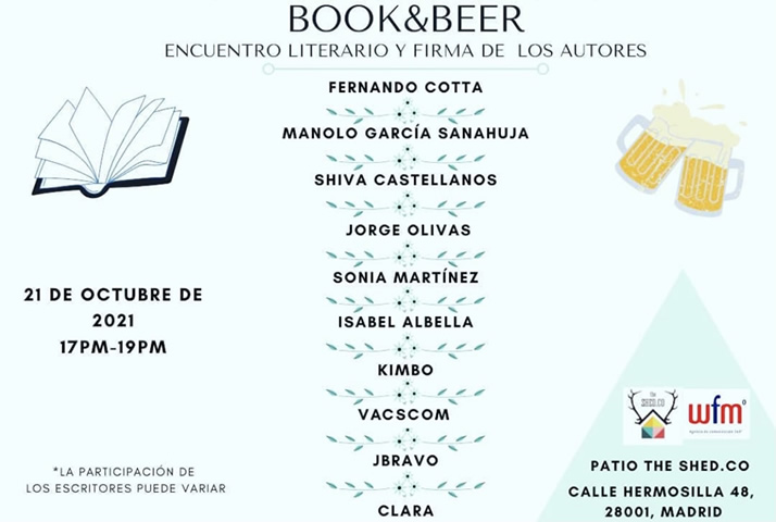 ¡Firmando libros en Book & Beer !